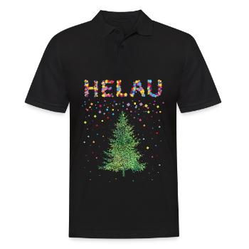 Helau Karneval Kölsch Weihnachtstage Christbaum - Männer Poloshirt - Schwarz - Vorne - Kai (181cm)