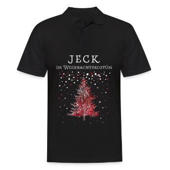 Karneval Konfetti Christbaum Weihnachtsmuffel - Männer Poloshirt - Schwarz - Vorne - Kai (181cm)
