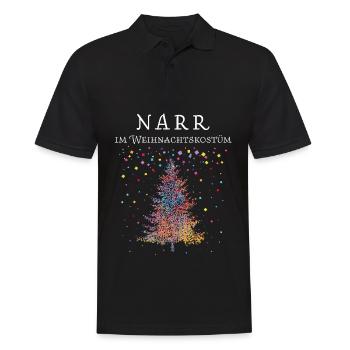 Weihnachtsbaum Weihnachtensmuffel Narr Jeck - Männer Poloshirt - Schwarz - Vorne - Kai (181cm)