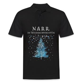 Kölner Karneval Fasnacht Konfetti Weihnachtsbaum - Männer Poloshirt - Schwarz - Vorne - Kai (181cm)