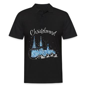 Cologne Cathedral Fastelovend Colonia Cologne Christmas Days - Men's Polo Shirt - black - Front - Kai (181cm)