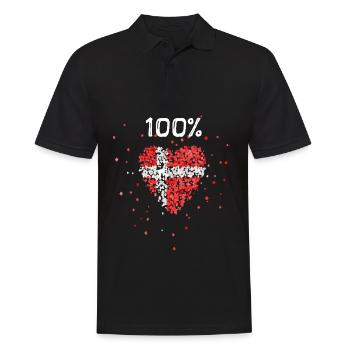 Denmark Denmark Denmark Danish flag - Men's Polo Shirt - black - Front - Kai (181cm)