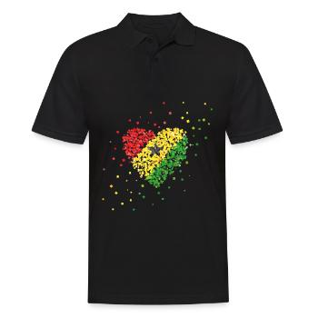 Ghana Ghana Flag GhanaFlag Ghanese Ghanesin - Polo Homme - noir - Devant - Kai (181cm)
