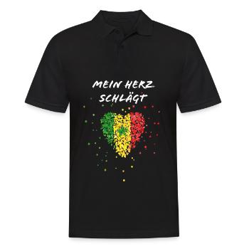 Sénégal Sénégal drapeau Sénégal fan de flag football - Polo Homme - noir - Devant - Kai (181cm)