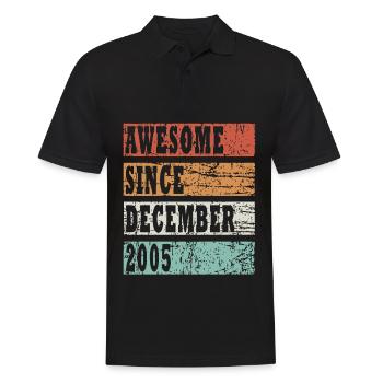 Year of construction 2006 December born gift idea - Männer Poloshirt - Schwarz - Vorne - Kai (181cm)