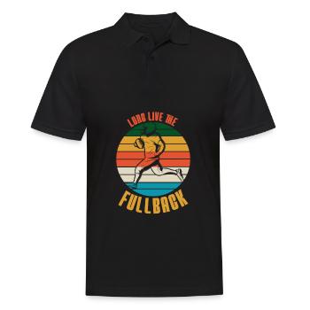 FULLBACK Football Game American Football USA - Polo Homme - noir - Devant - Kai (181cm)