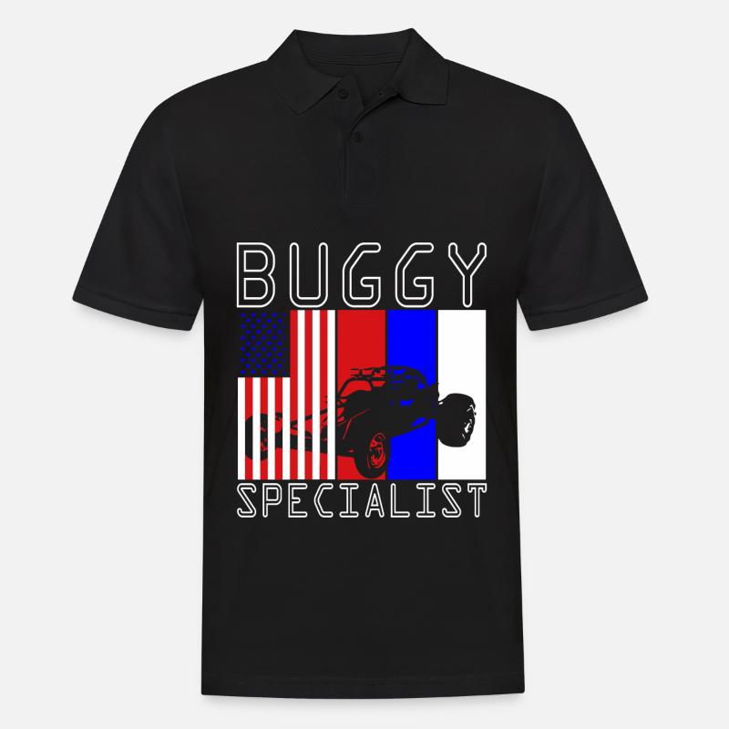Dune Buggy Beach Buggy - Männer Poloshirt - Schwarz