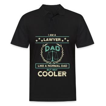 Papa Gift Birth Lawyer Lawyer Lawyer Say - Polo Homme - noir - Devant - Kai (181cm)