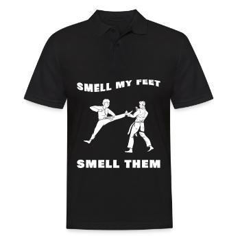 karate - Männer Poloshirt - Schwarz - Vorne - Kai (181cm)