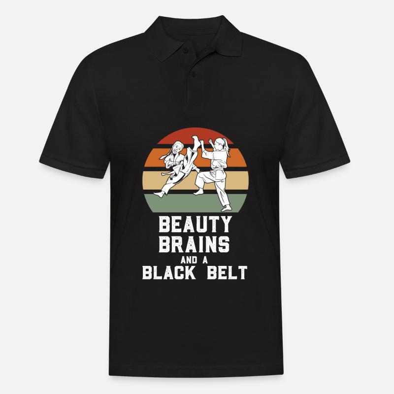Combattant de judo - Polo Homme - noir