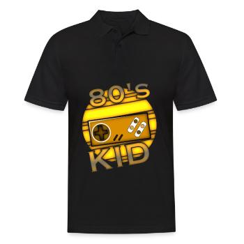 Gamer Gaming 80s - Men's Polo Shirt - black - Front - Kai (181cm)