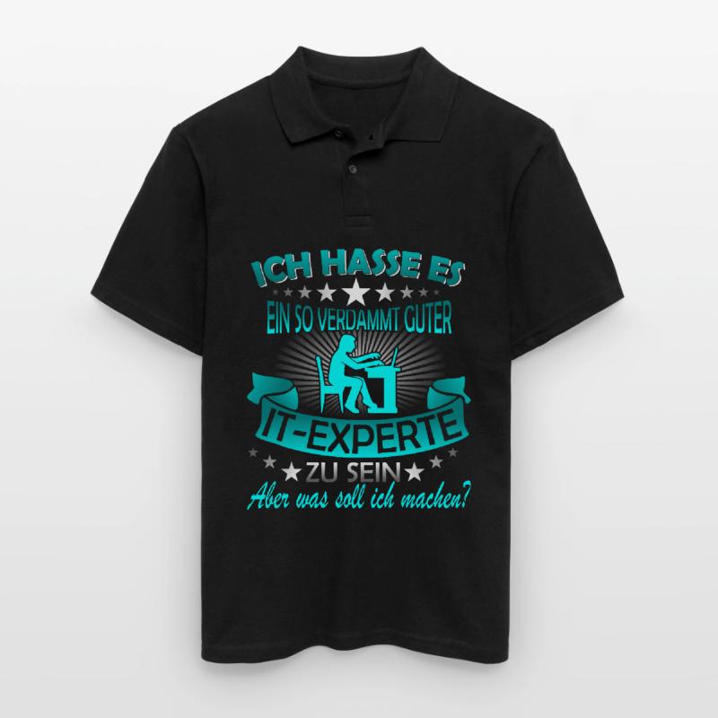 Informatiker It Experte Expert Computer Nerd Männer Poloshirt