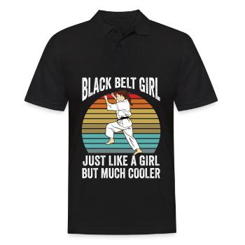 Black Belt Women Karate - Men's Polo Shirt - black - Front - Kai (181cm)