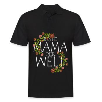 Meilleure maman du monde - Polo Homme - noir - Devant - Kai (181cm)