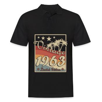 Né en 1963 dans un style rétro - Polo Homme - noir - Devant - Kai (181cm)