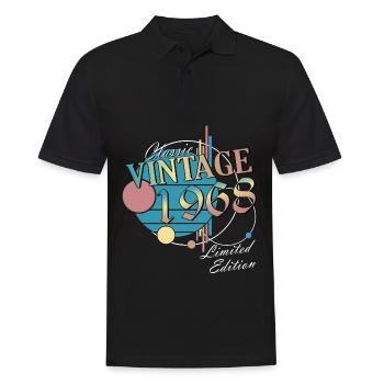 Millésime 1968 Rétro - Polo Homme - noir - Devant - Kai (181cm)