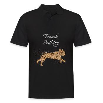 Bouledogue français Französische Bulldogge Frenchie - Polo Homme - noir - Devant - Kai (181cm)