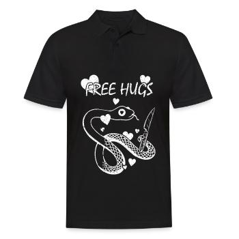 Câlins gratuits Constrictor Serpents venimeux - Polo Homme - noir - Devant - Kai (181cm)