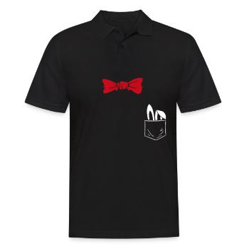 Costume Substitute Wizard Illusionist Magician - Men's Polo Shirt - black - Front - Kai (181cm)