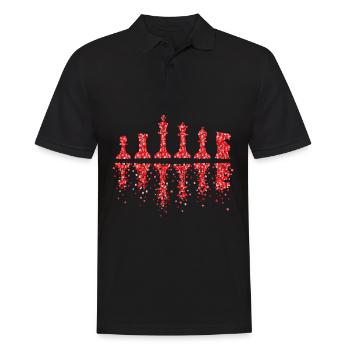 Joueur d’échecs Joueur d’échecs Tournoi d’échecs Jeu d’échecs - Polo Homme - noir - Devant - Kai (181cm)