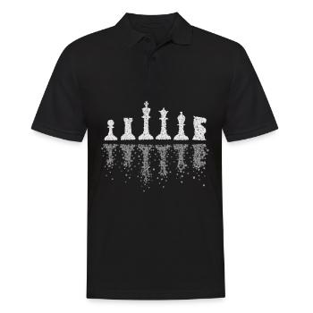 Joueur d’échecs Joueur d’échecs Tournoi d’échecs Maître d’échecs - Polo Homme - noir - Devant - Kai (181cm)