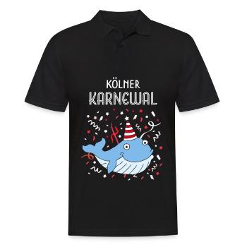 Kölner Karneval Fasching Konfetti Colonia Kölle - Männer Poloshirt - Schwarz - Vorne - Kai (181cm)