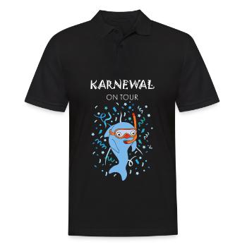 Karneval Konfetti Sommerferien Urlaub Mallorca - Männer Poloshirt - Schwarz - Vorne - Kai (181cm)
