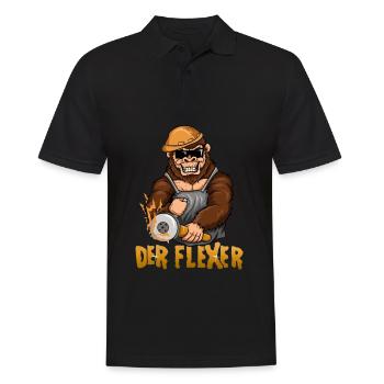 Angle grinders, gym craftsmen, flexers - Men's Polo Shirt - black - Front - Kai (181cm)