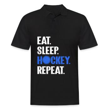 Hockey hockey hockey sur gazhockey unihockey cadeau - Polo Homme - noir - Devant - Kai (181cm)