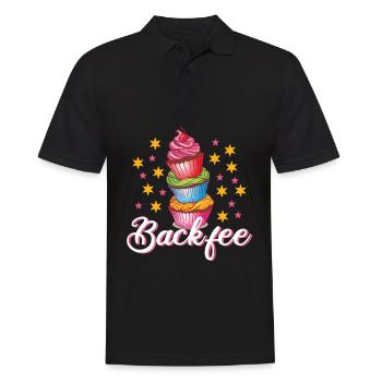 Backfee Bäcker Hobbybäcker Cupcake Muffin Torten - Männer Poloshirt - Schwarz - Vorne - Kai (181cm)