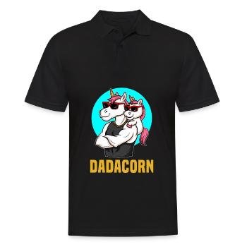 Licorne Dadacorn Père Fils Bébé Garçon - Polo Homme - noir - Devant - Kai (181cm)