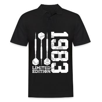 LIMITED EDITION 1983 DARTS 43RD BIRTHDAY - Men's Polo Shirt - black - Front - Kai (181cm)
