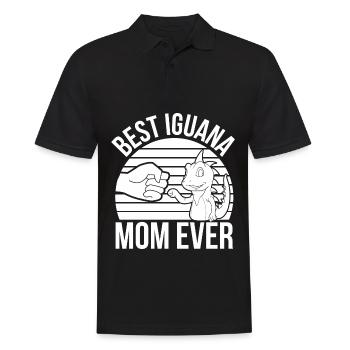 Leguan Liebhaber - Männer Poloshirt - Schwarz - Vorne - Kai (181cm)