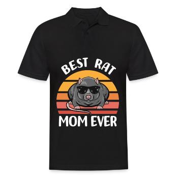 Rat gifts for women | Rat Pet Animals - Men's Polo Shirt - black - Front - Kai (181cm)