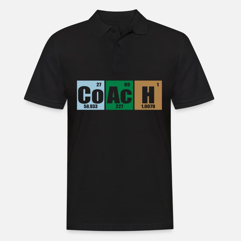 Coach - Männer Poloshirt - Schwarz