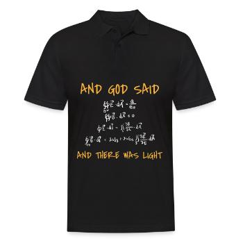Maxwell Equation Drôle de physique Blague Professeur - Polo Homme - noir - Devant - Kai (181cm)