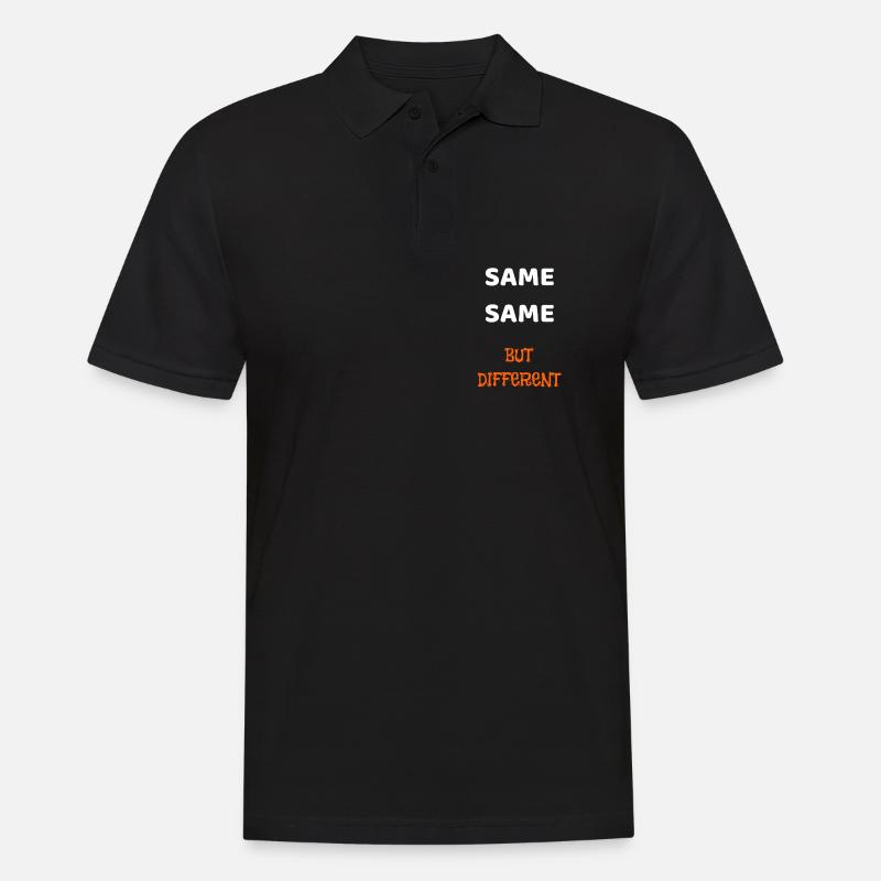 SAME SAME BUT DIFFERENT - Men's Polo Shirt - black