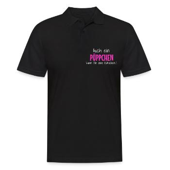 Starke Frauen Geschenk Ironie Sarkasmus Sprüche - Männer Poloshirt - Schwarz - Vorne - Kai (181cm)