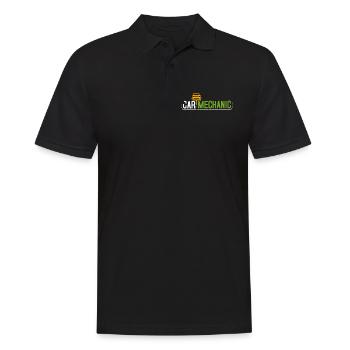 Automechaniker - Männer Poloshirt - Schwarz - Vorne - Kai (181cm)