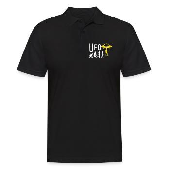 UFO Evolution - Men's Polo Shirt - black - Front - Kai (181cm)