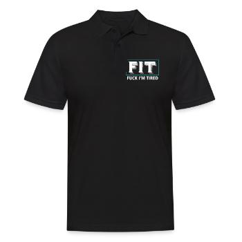 Fatigué - Polo Homme - noir - Devant - Kai (181cm)