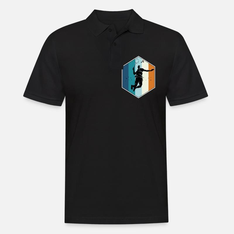 Badminton - Männer Poloshirt - Schwarz