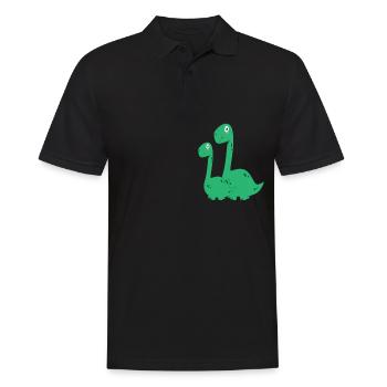 Famille des dinosaures Titanosauria - Polo Homme - noir - Devant - Kai (181cm)
