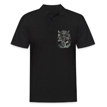 Viking Norseman: Elegant Nordic Design - Men's Polo Shirt - black - Front - Kai (181cm)