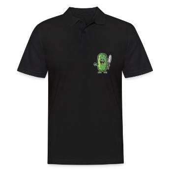 Pickleball Picklepaddle Pickle Sport - Men's Polo Shirt - black - Front - Kai (181cm)