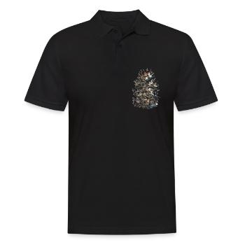 Bird Watching Bird Watchers Birds - Men's Polo Shirt - black - Front - Kai (181cm)