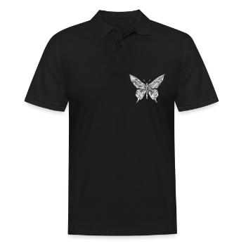 Origami Schmetterling Japanische Kunst - Männer Poloshirt - Schwarz - Vorne - Kai (181cm)