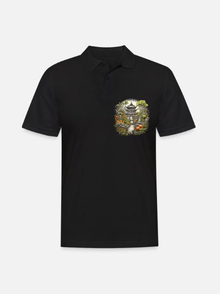 Bonsai - Japanese Garden - Men's Polo Shirt - black
