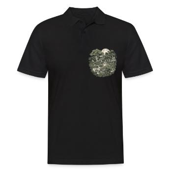 Bonsaï - Jardin Japonais - Polo Homme - noir - Devant - Kai (181cm)