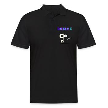 Le physicien de chat de Schrodinger Nerd - Polo Homme - noir - Devant - Kai (181cm)